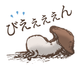 Shiitake mushrooms shiitakeo sticker #13389387