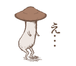 Shiitake mushrooms shiitakeo sticker #13389394