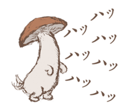 Shiitake mushrooms shiitakeo sticker #13389413