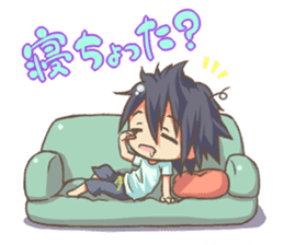 EBINO "MOE"character(boy and girl twins) sticker #13389819