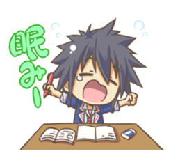 EBINO "MOE"character(boy and girl twins) sticker #13389821