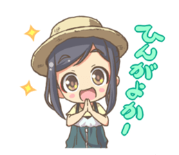 EBINO "MOE"character(boy and girl twins) sticker #13389824