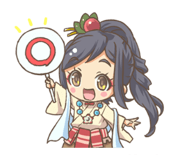 EBINO "MOE"character(boy and girl twins) sticker #13389826