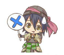 EBINO "MOE"character(boy and girl twins) sticker #13389827