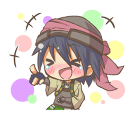 EBINO "MOE"character(boy and girl twins) sticker #13389829