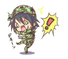 EBINO "MOE"character(boy and girl twins) sticker #13389831