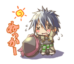 EBINO "MOE"character(boy and girl twins) sticker #13389833