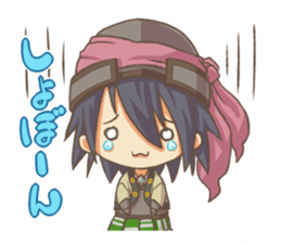 EBINO "MOE"character(boy and girl twins) sticker #13389839