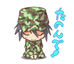 EBINO "MOE"character(boy and girl twins) sticker #13389847