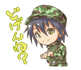 EBINO "MOE"character(boy and girl twins) sticker #13389853