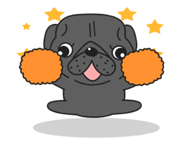 Kuro Pug Animated! sticker #13390230