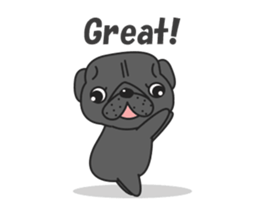Kuro Pug Animated! sticker #13390235