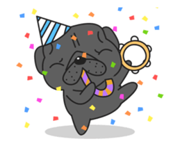 Kuro Pug Animated! sticker #13390238