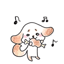 Cotton dog mofmof sticker #13390386