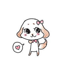 Cotton dog mofmof sticker #13390412