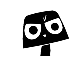 Running strange panda sticker sticker #13390668