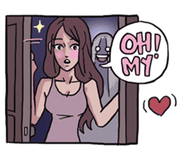 AsB - 131 My Best Friends It Horror. sticker #13391035