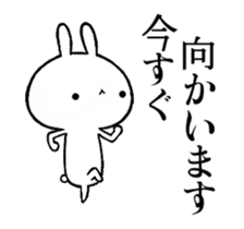 The rabbit which moves a lot sticker #13391564