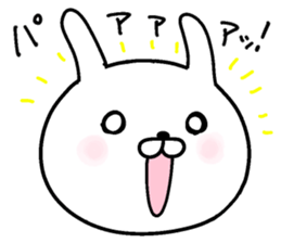 the white eyes rabbit sticker #13391726