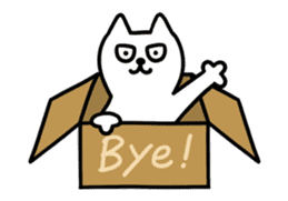 TOFU -White Cat- animation1 sticker #13392293