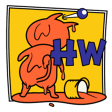 roku(69) of hooked tail cat sticker #13392878