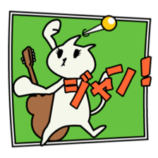 roku(69) of hooked tail cat sticker #13392879