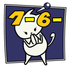 roku(69) of hooked tail cat sticker #13392896