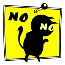 roku(69) of hooked tail cat sticker #13392901