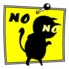 roku(69) of hooked tail cat sticker #13392901