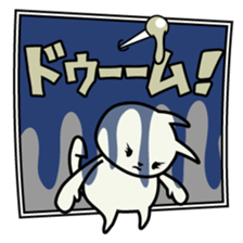 roku(69) of hooked tail cat sticker #13392905
