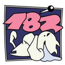 roku(69) of hooked tail cat sticker #13392911