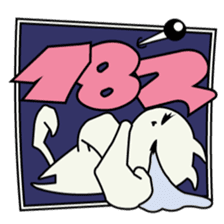 roku(69) of hooked tail cat sticker #13392911