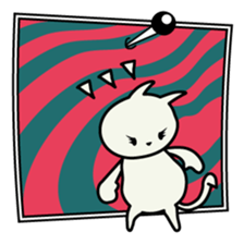 roku(69) of hooked tail cat sticker #13392916