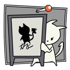 roku(69) of hooked tail cat sticker #13392917
