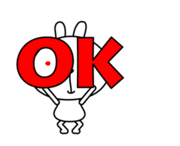 Move! Rabbit And Honorific sticker #13393049