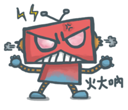 Robot Blue sticker #13393179