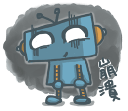 Robot Blue sticker #13393186