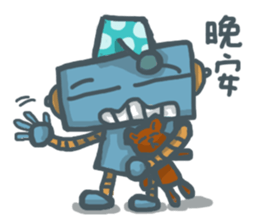 Robot Blue sticker #13393210