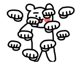Funny bear : animation sticker #13393265