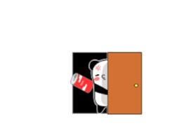 Sticker of an interesting panda2. sticker #13393659