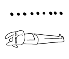 Weary Rabbit sticker #13393709