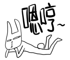 Weary Rabbit sticker #13393716