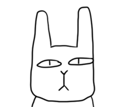 Weary Rabbit sticker #13393724