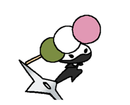 It moves!Pretty Japanese sweet sticker #13393934