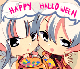 Little Twins: Halloween sticker #13394096