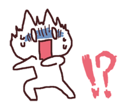 exciting cat and rabbit 2 sticker #13394672