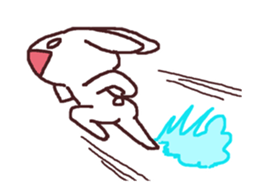 exciting cat and rabbit 2 sticker #13394675