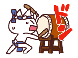 exciting cat and rabbit 2 sticker #13394677