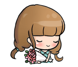 Hana the little girl sticker #13394770