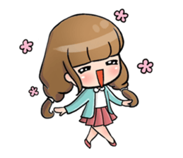Hana the little girl sticker #13394772